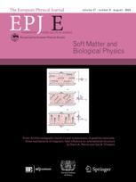 Journal cover: The European Physical Journal E