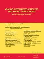 Journal cover: Analog Integrated Circuits and Signal Processing