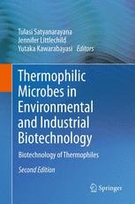 Book cover: Thermophilic Microbes in Environmental and Industrial Biotechnology